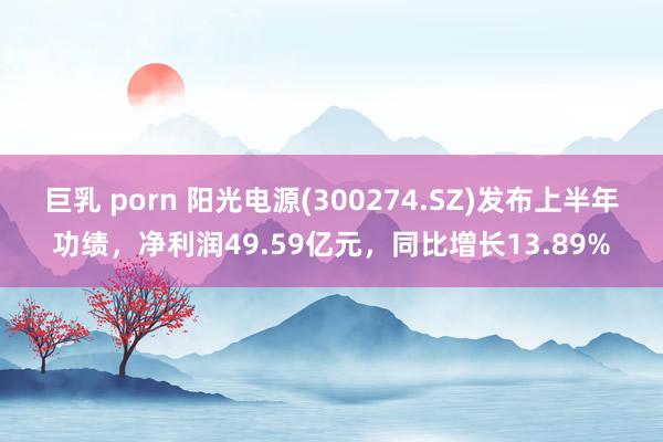 巨乳 porn 阳光电源(300274.SZ)发布上半年功绩，净利润49.59亿元，同比增长13.89%